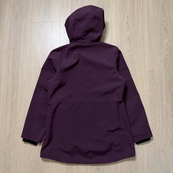 Pendleton Water Resistant Hooded Parka Rain Jacket Womens Small Plum Purple - Picture 3 of 13